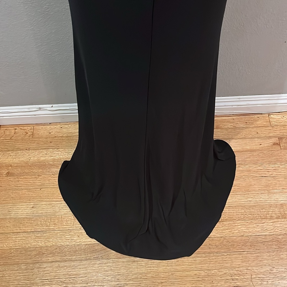 MAC DUGGAL Beaded Illusion High Neck Jersey Skirt Trumpet Gown NWT - Picture 10 of 17